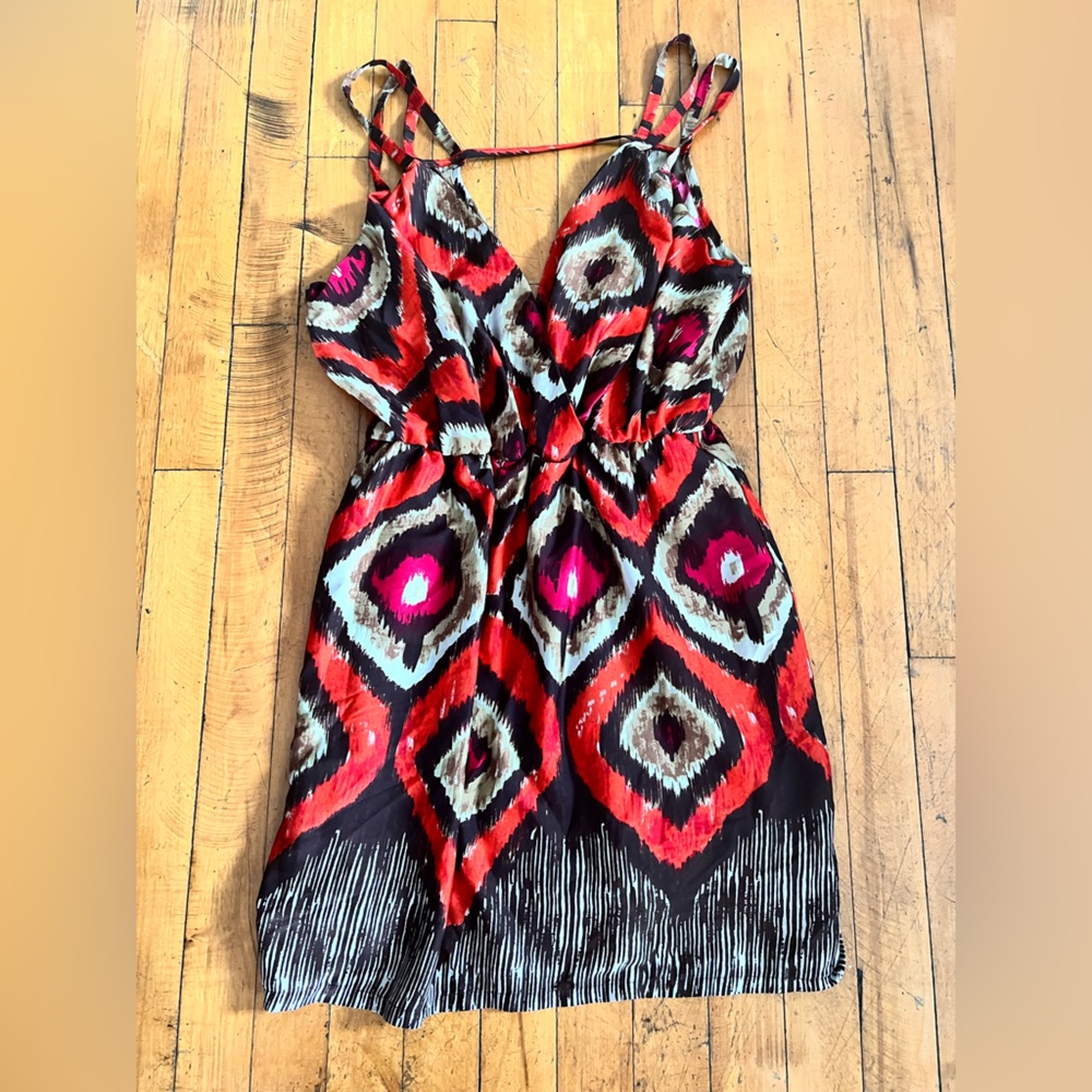 GB Strappy, Ikat Dress, size L